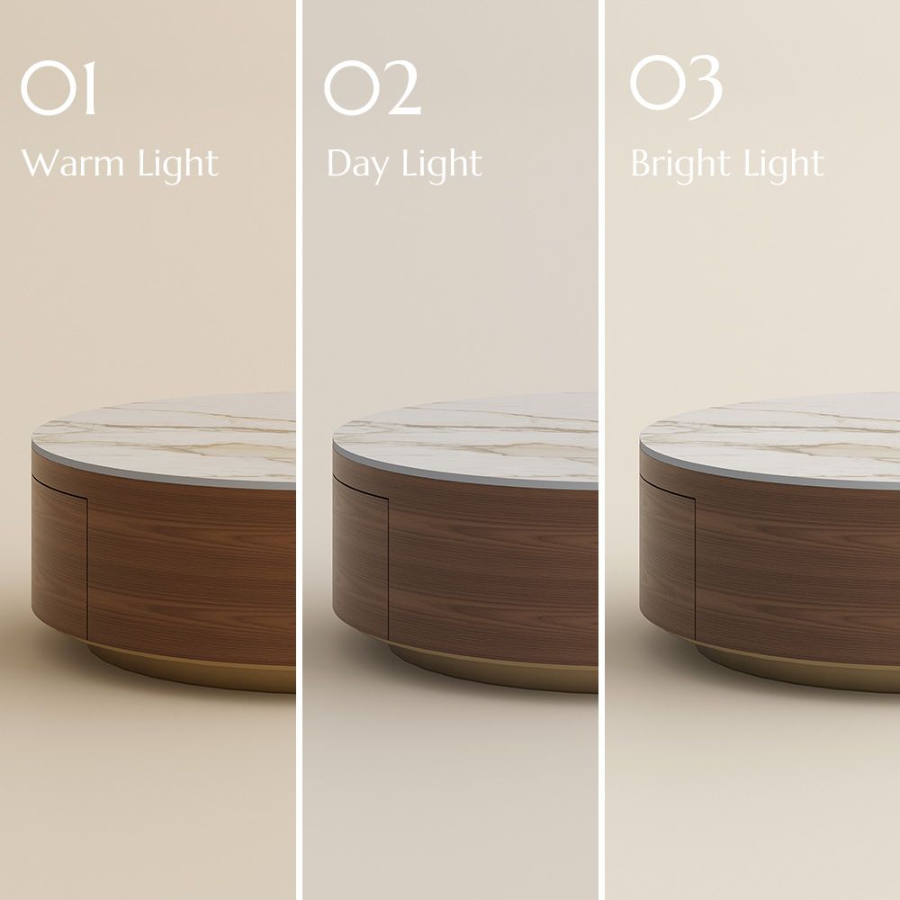 Walnut Color Living Room Set