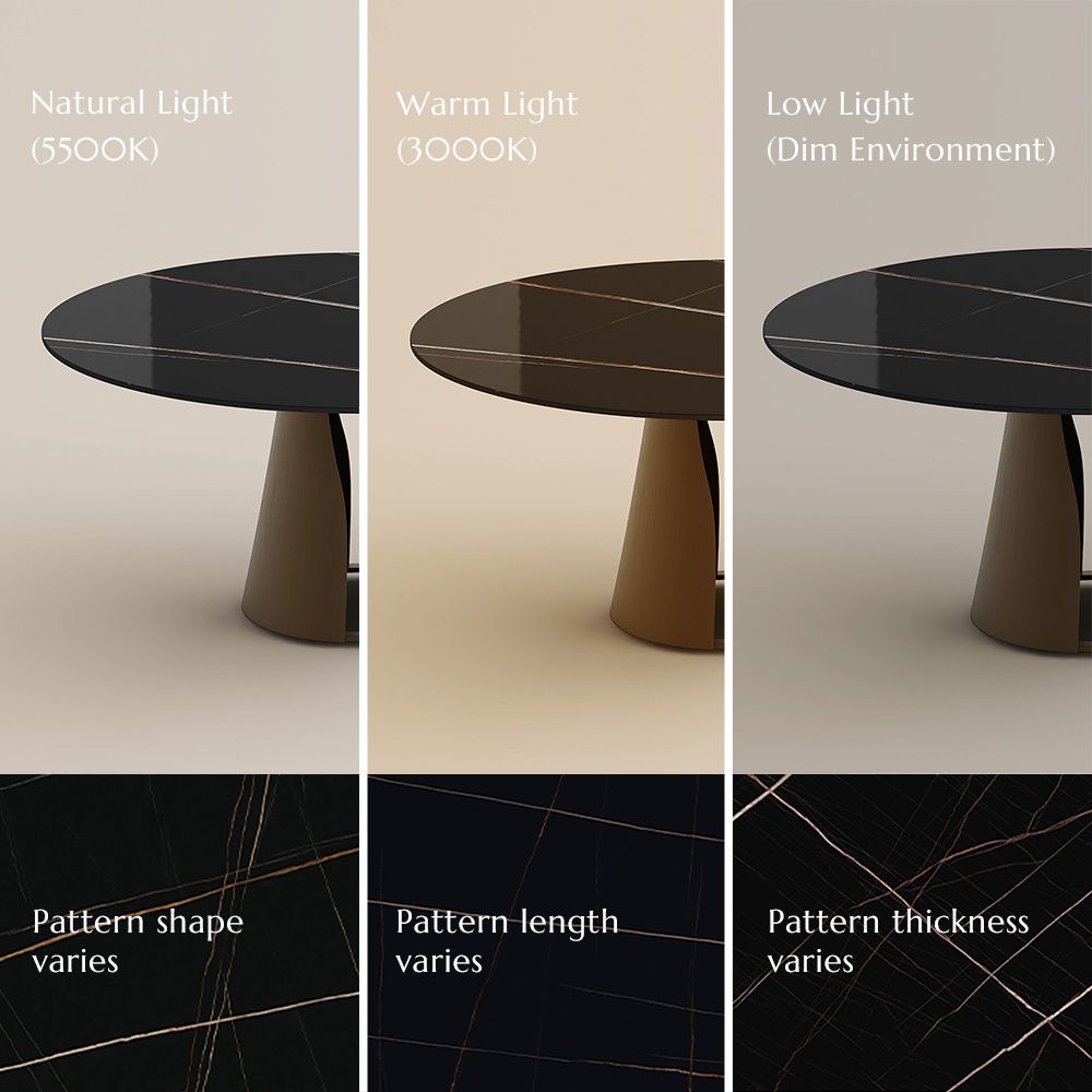 Black Sintered Stone Pattern Details