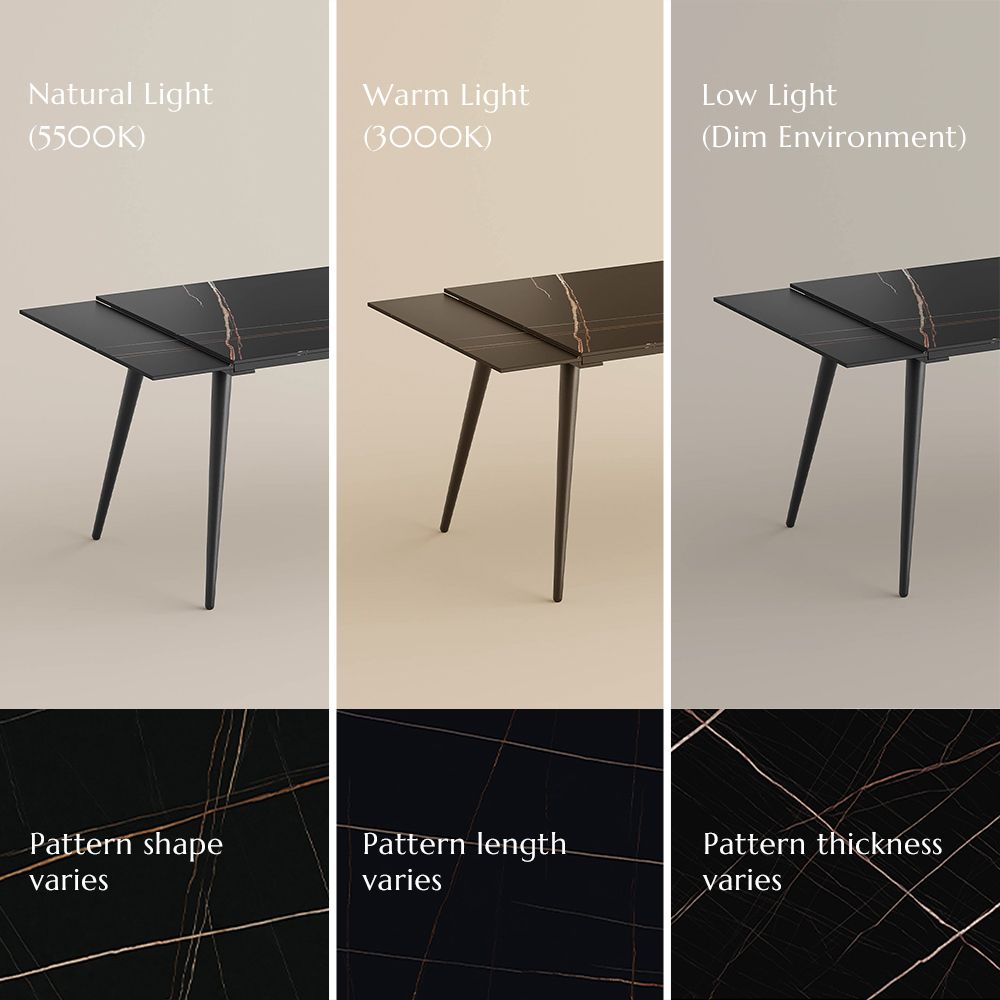 Black Sintered Stone Pattern Details