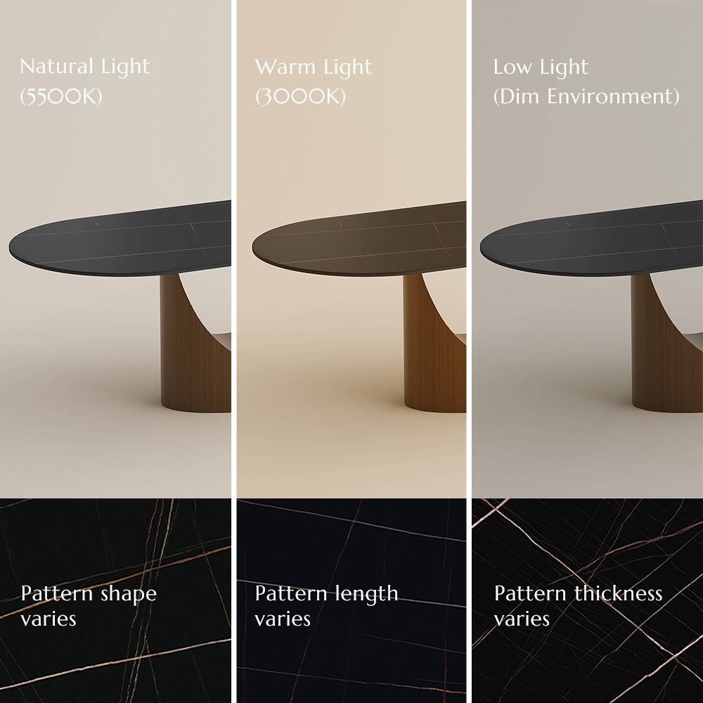 Black Sintered Stone Pattern Details