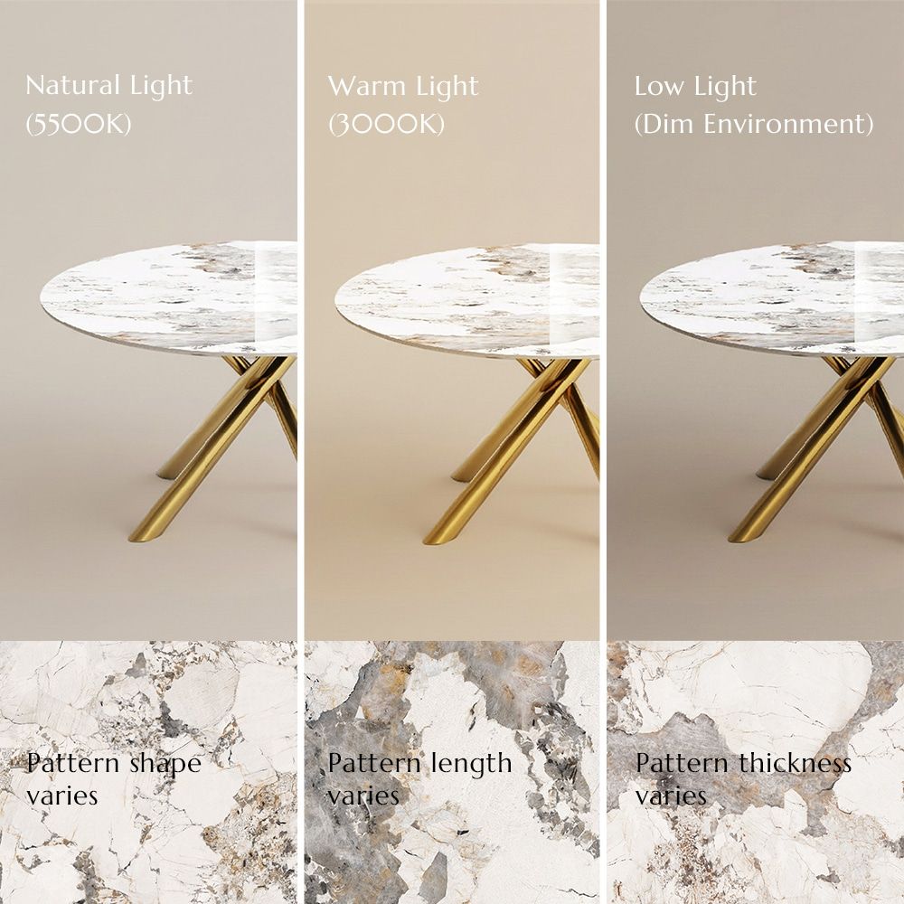 Glossy Sintered Stone Pandora Sintered Stone Dining Tables