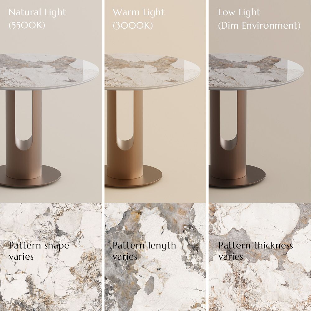 Partial Assembly Required Pandora & Bronze Glossy Sintered Stone Small Bar & Bistro Tables