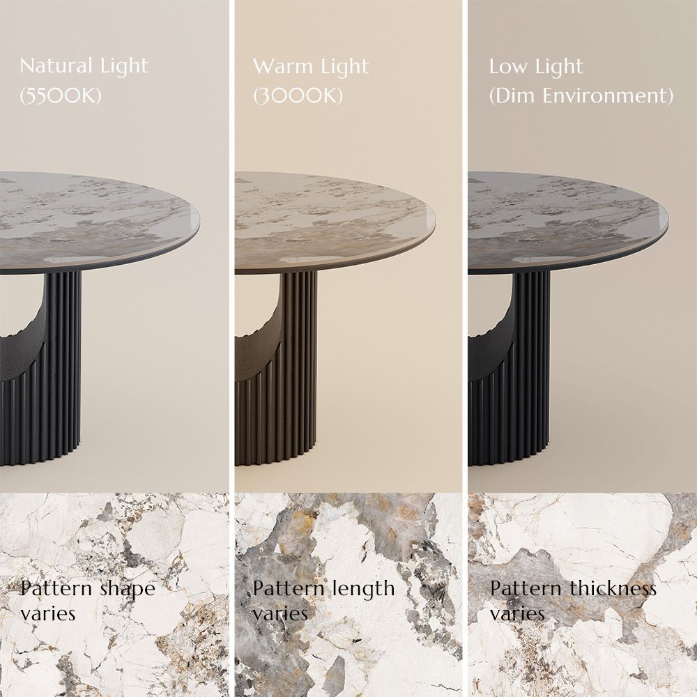 Round Pandora&walnut Solid Wood Dining Tables