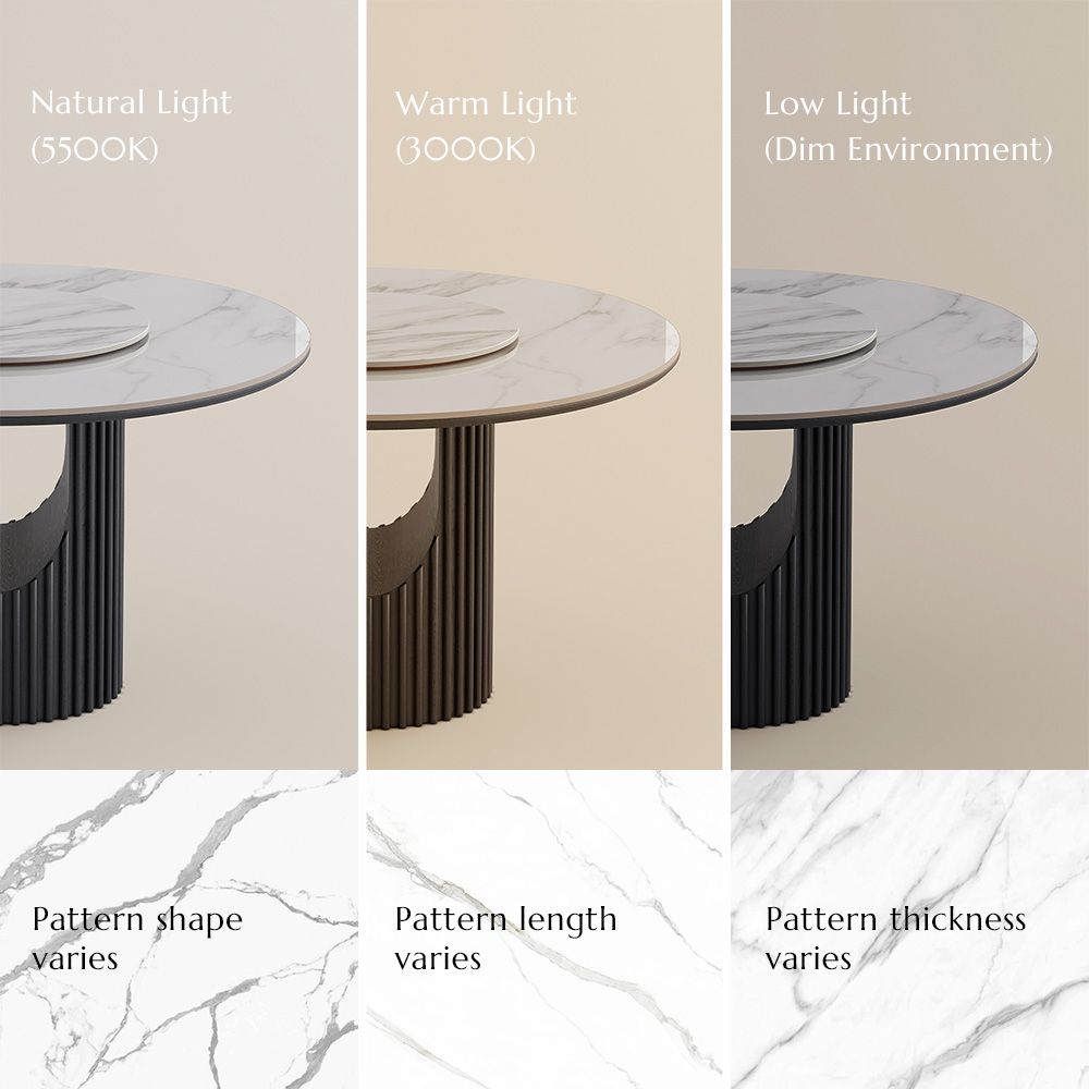 Mid Century Modern Walnut & White Solid Wood Dining Tables