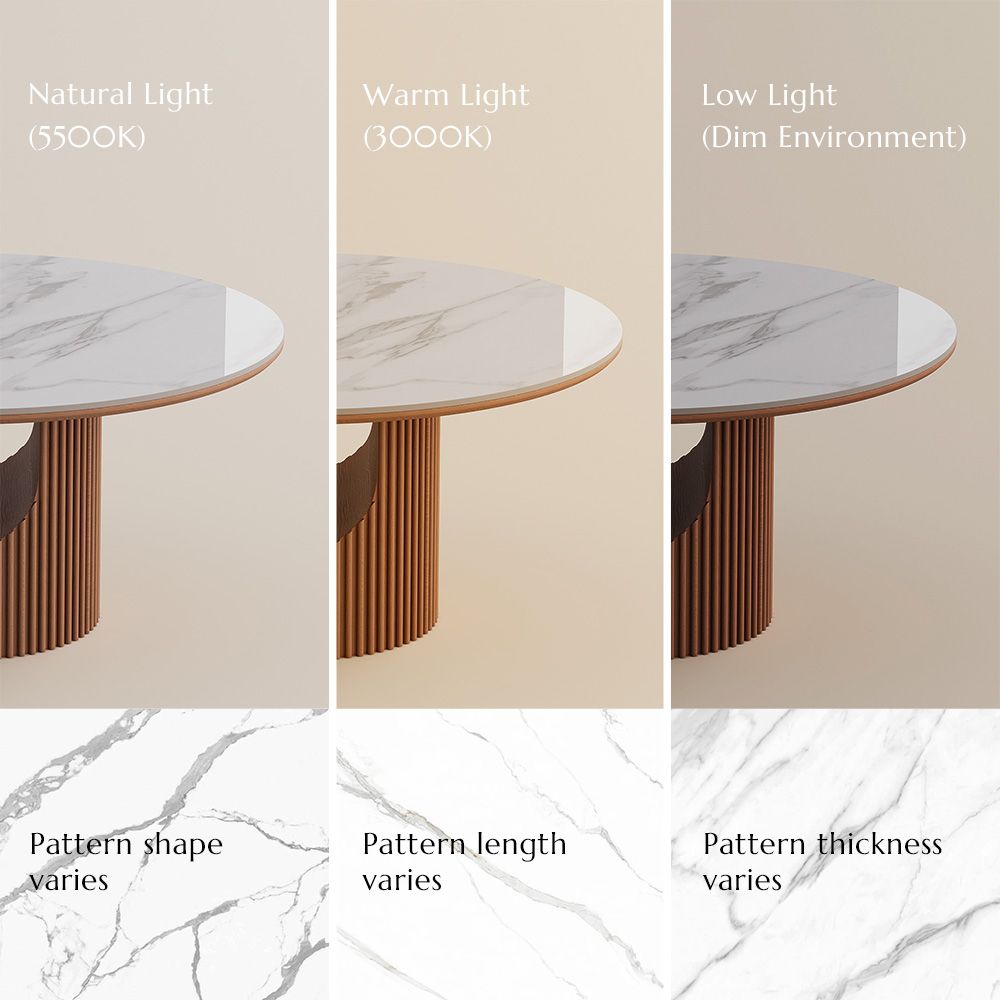 Solid Wood Walnut & White Solid Wood Dining Tables