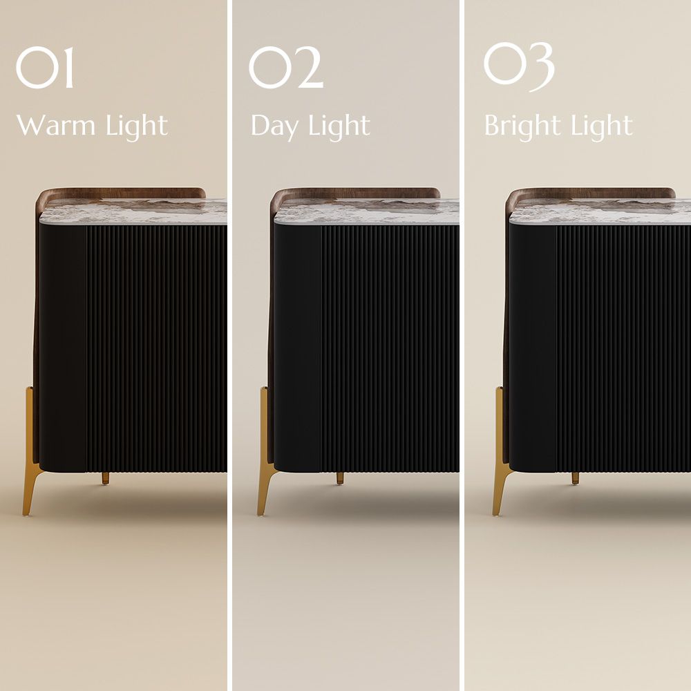 Metal Leg Blue Sintered Stone Sideboards & Buffets