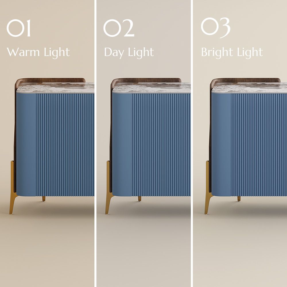 Partly Assemble Blue Sintered Stone Sideboards & Buffets