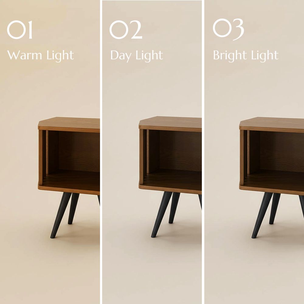 Mid Century Modern Walnut Color Living Room Set