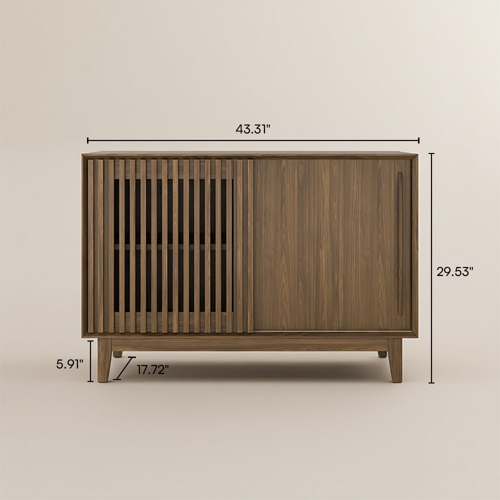 with Cabinets Walnut Color MDF Cabinets & Chests