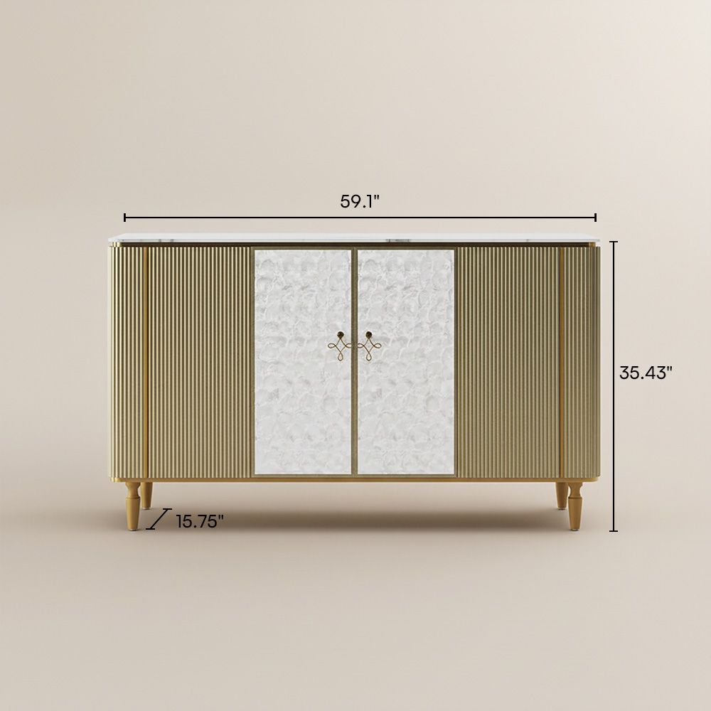 with Storage Golden MDF Cabinets & Chests