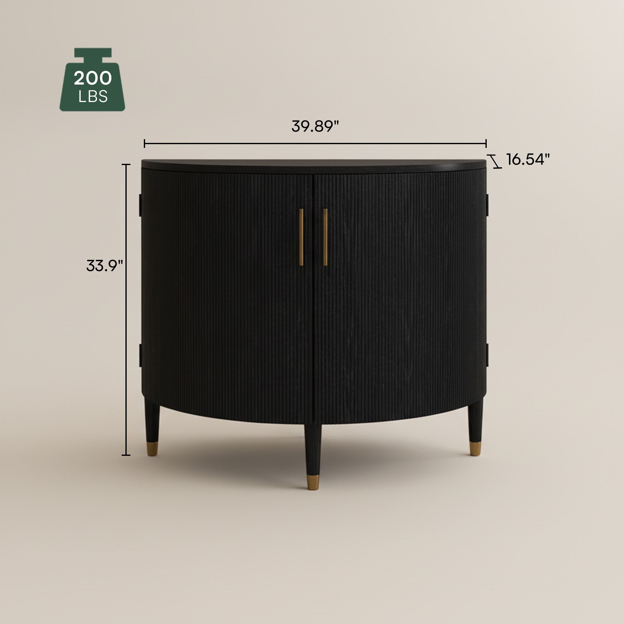 Wood Walnut Color MDF & Solid Wood Cabinets & Chests