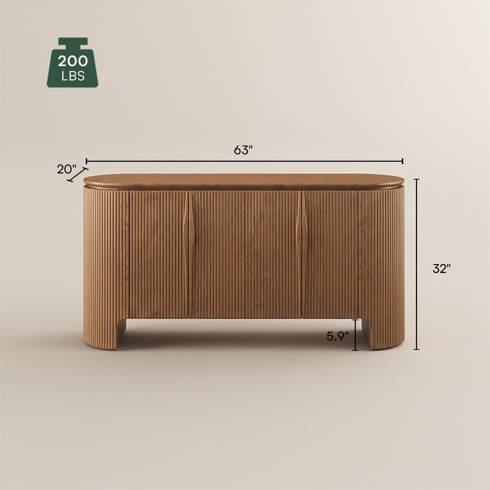 Fully Assemble Walnut Color MDF Cabinets & Chests