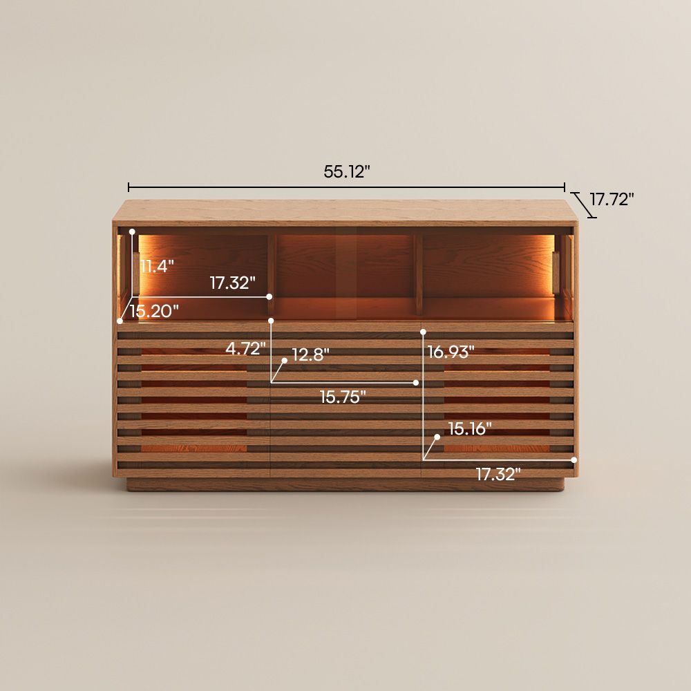 Acrylic Walnut Color Engineered Wood Storage Cabinets