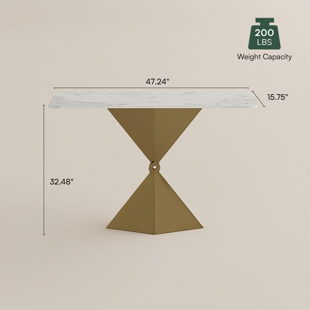 Bronze Sintered Stone Console Tables