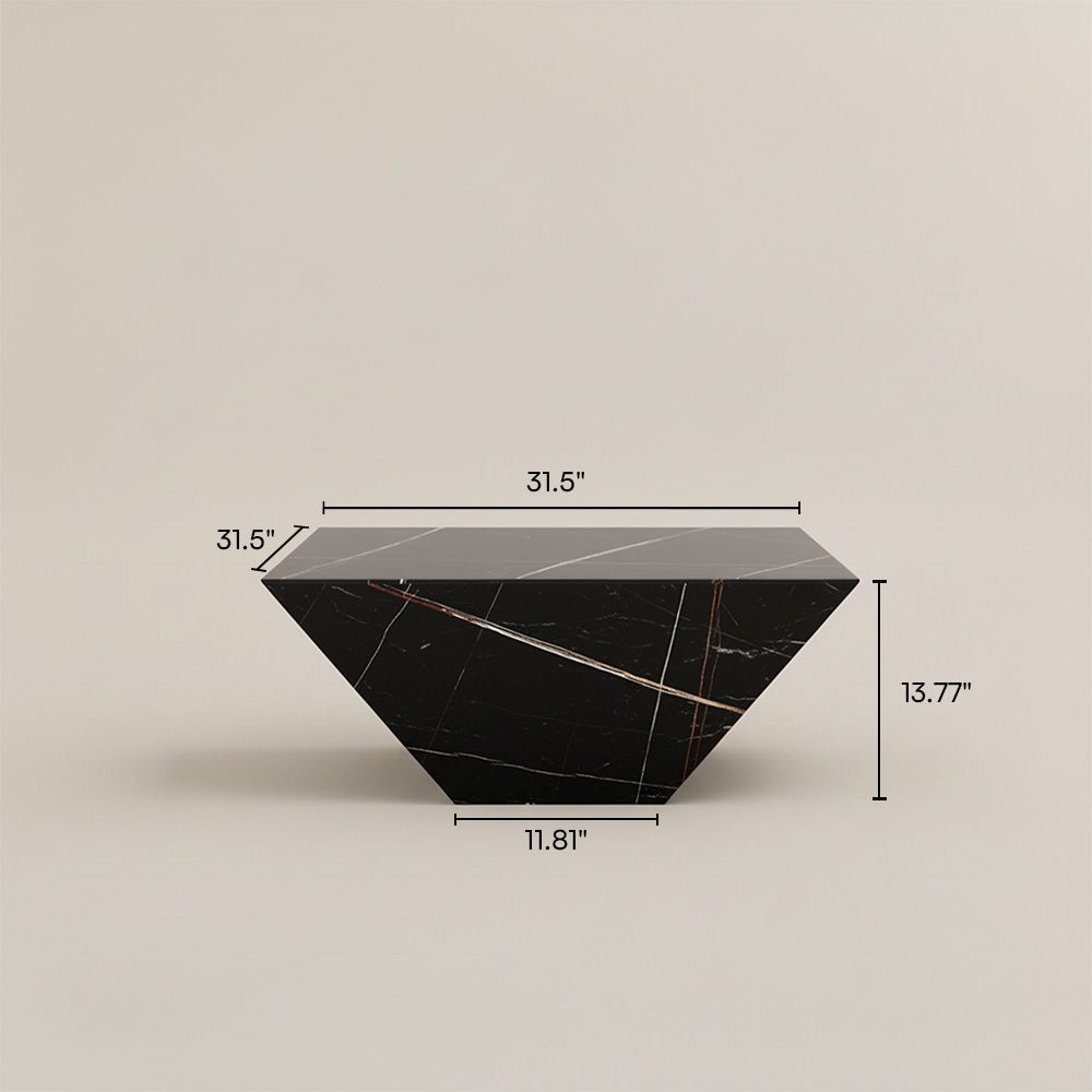 Black Sintered Stone Coffee Tables