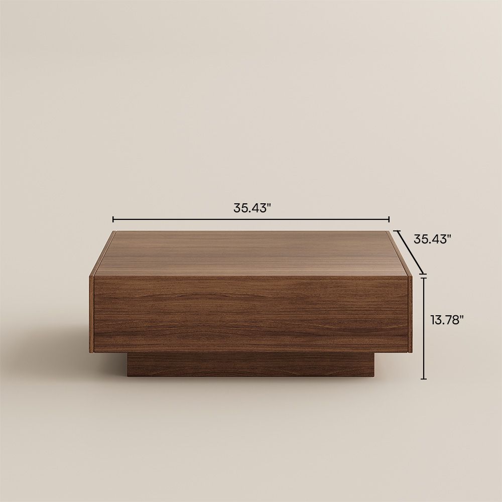 Square Brown MDF Coffee Tables