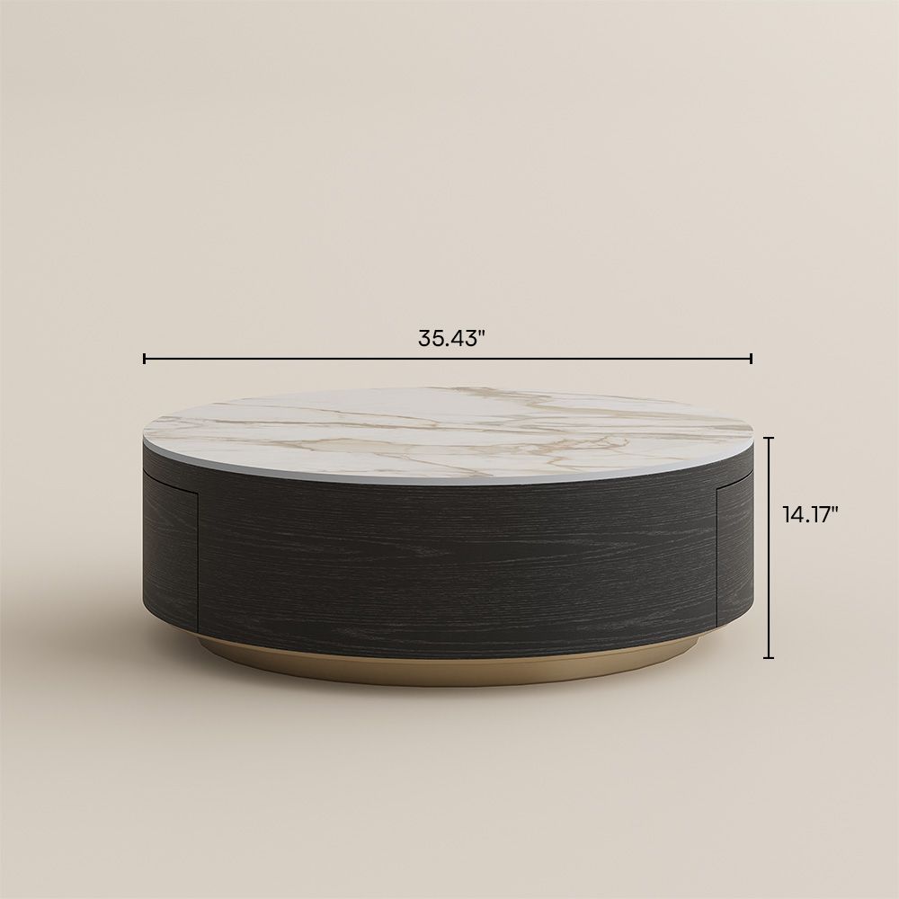 Weiß & Schwarz Sinterstein Couchtische 