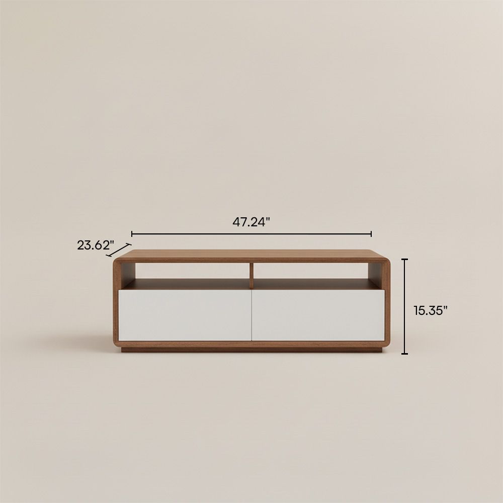 Mid Century Modern legno e bianco  MDF Tavolini da caffè