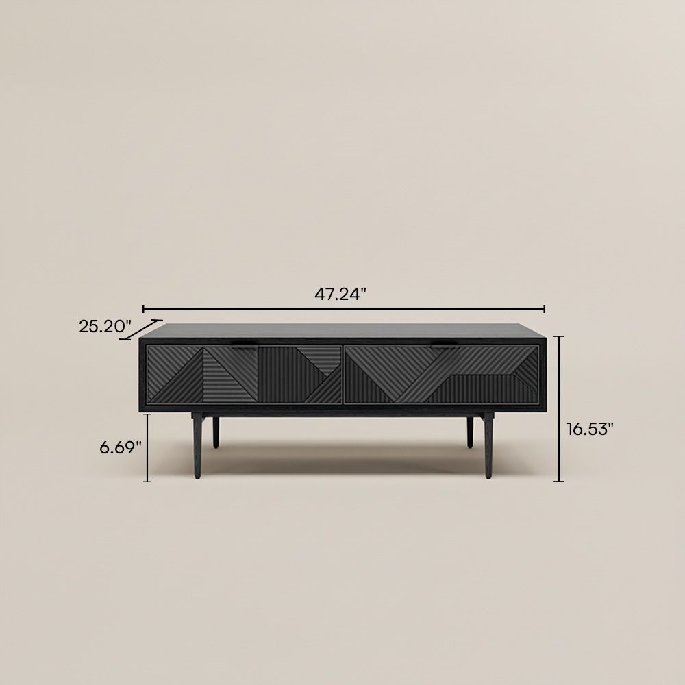 Modern Black MDF Coffee Tables