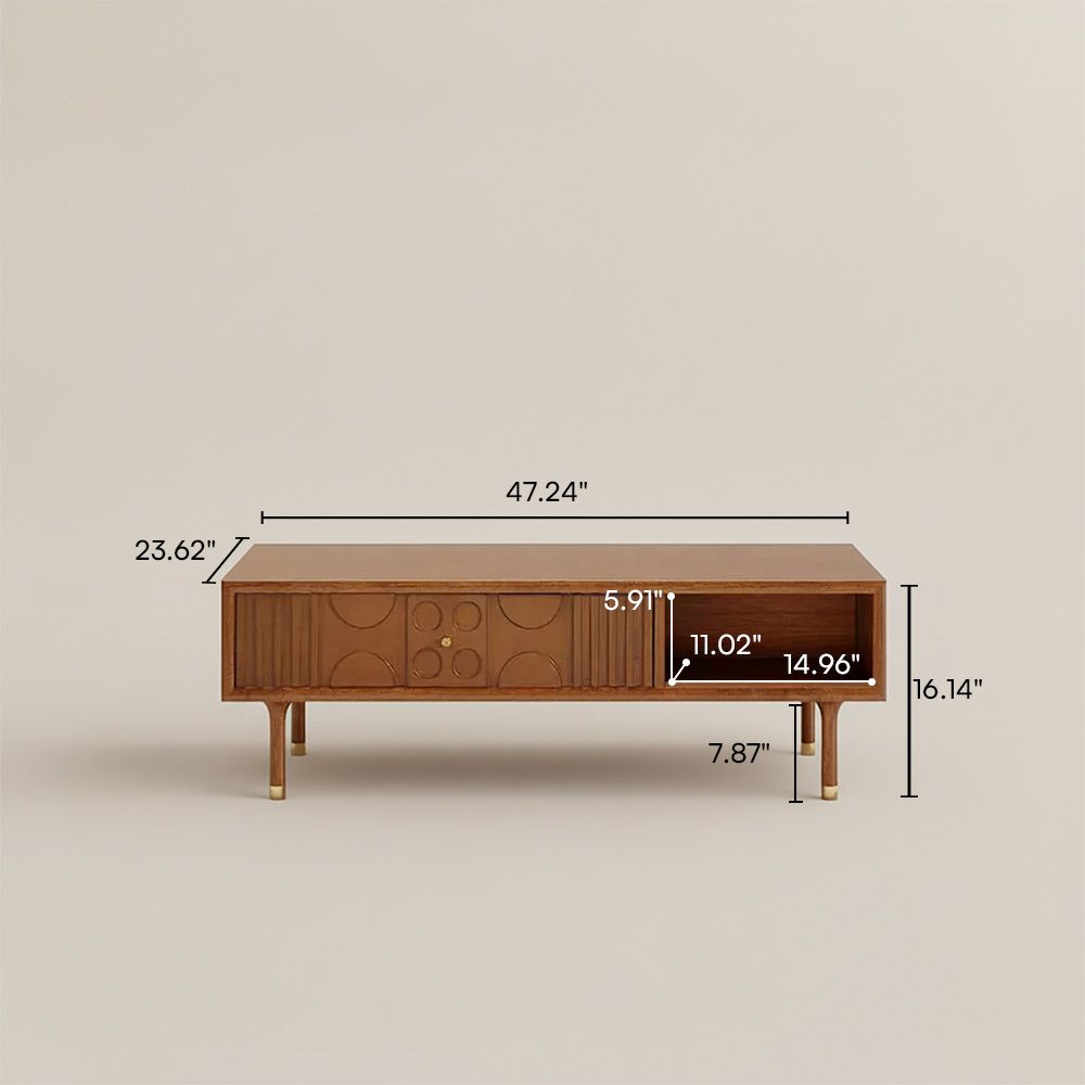 Brown Walnut MDF Coffee Tables