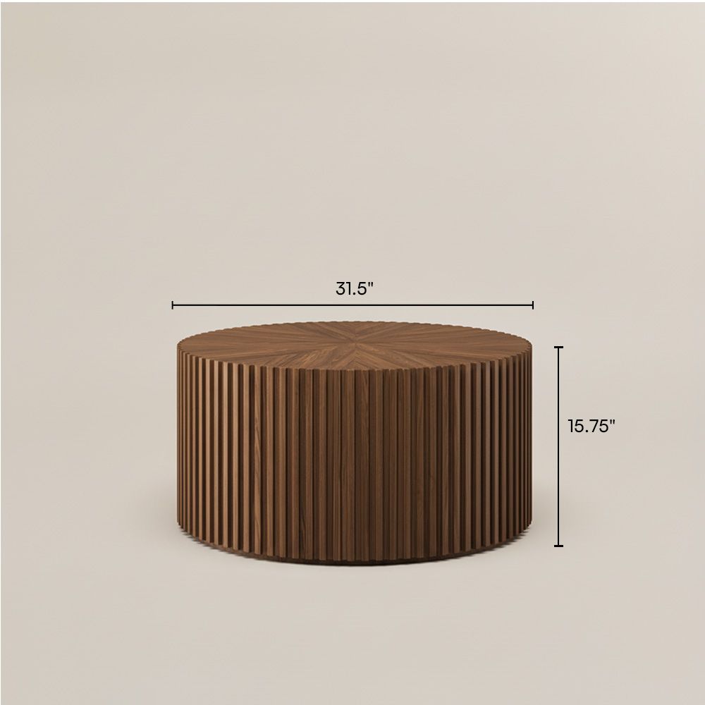 Brown Walnut Color MDF Coffee Tables