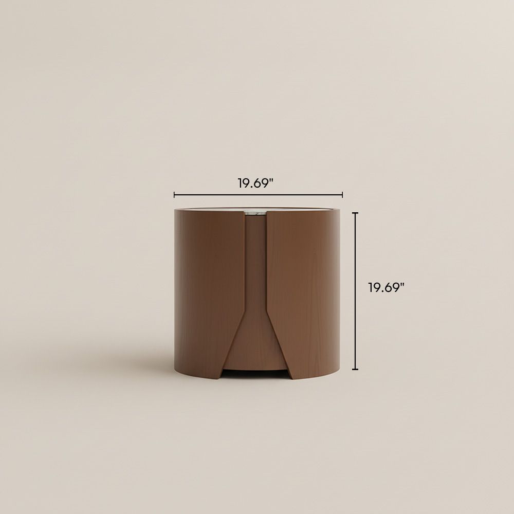 Wood color Sintered Stone Coffee Tables