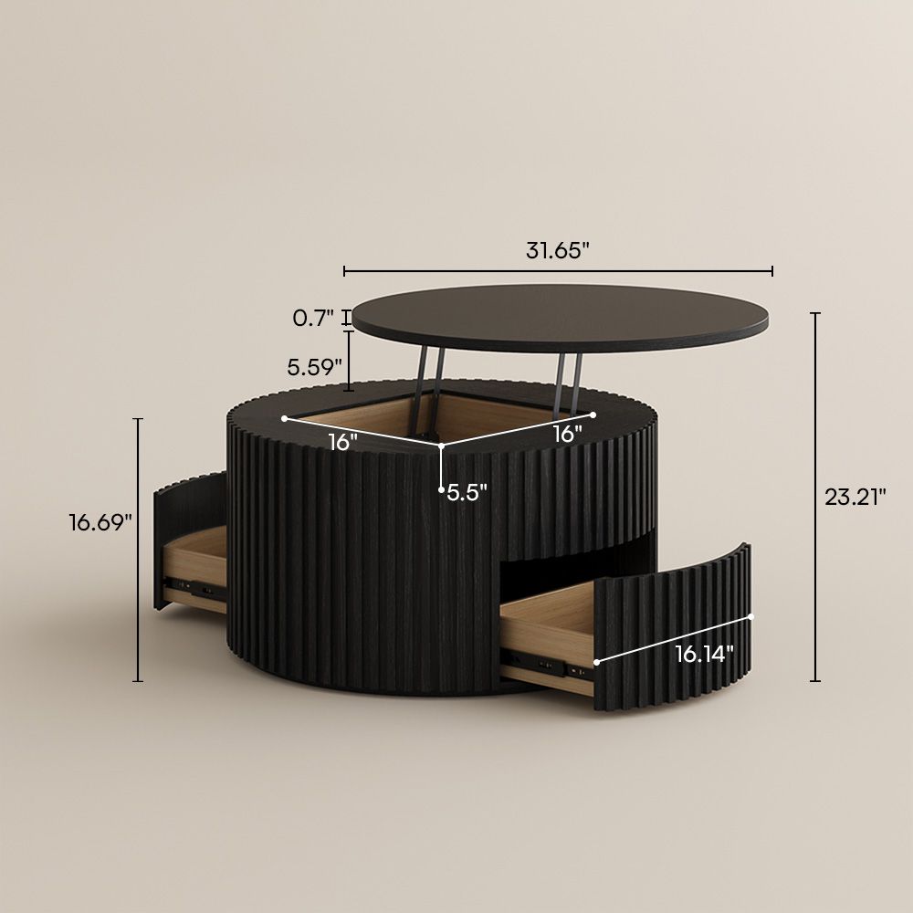 Modern Black Plywood Coffee Tables