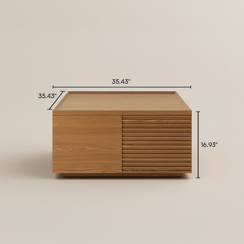 Wood Walnut Color MDF Coffee Tables