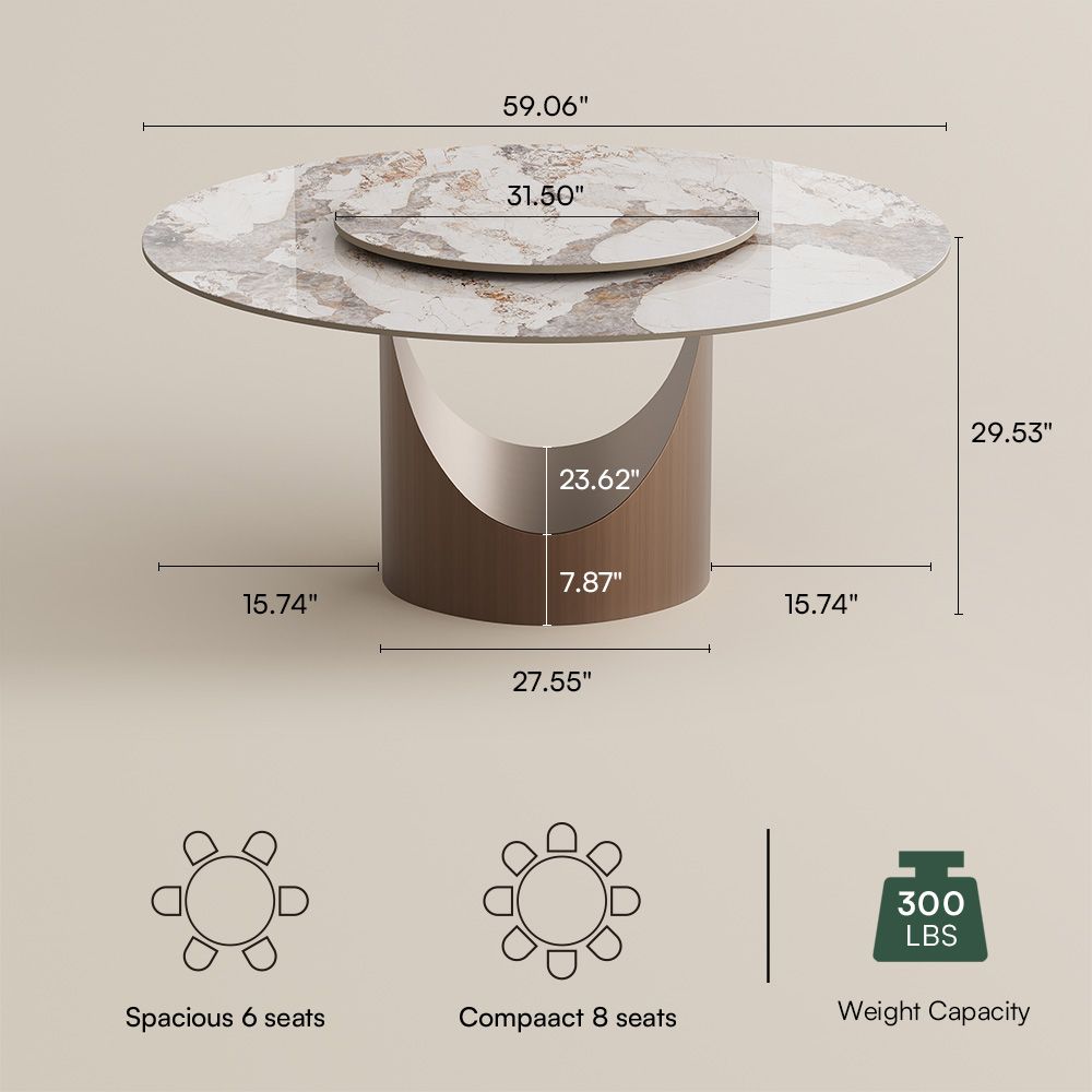 Glossy Sintered Stone Pandora Glossy Sintered Stone Dining Tables