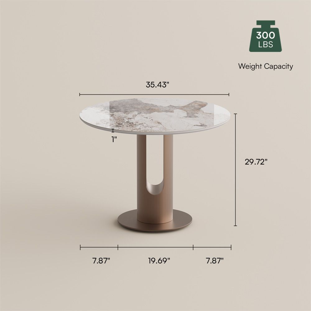 Sintered Stone Pandora Glossy Sintered Stone Small Bar & Bistro Tables