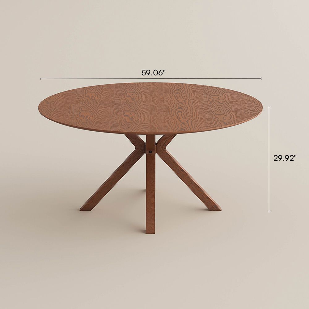 Mid Century Modern Walnut Color Plywood Dining Tables