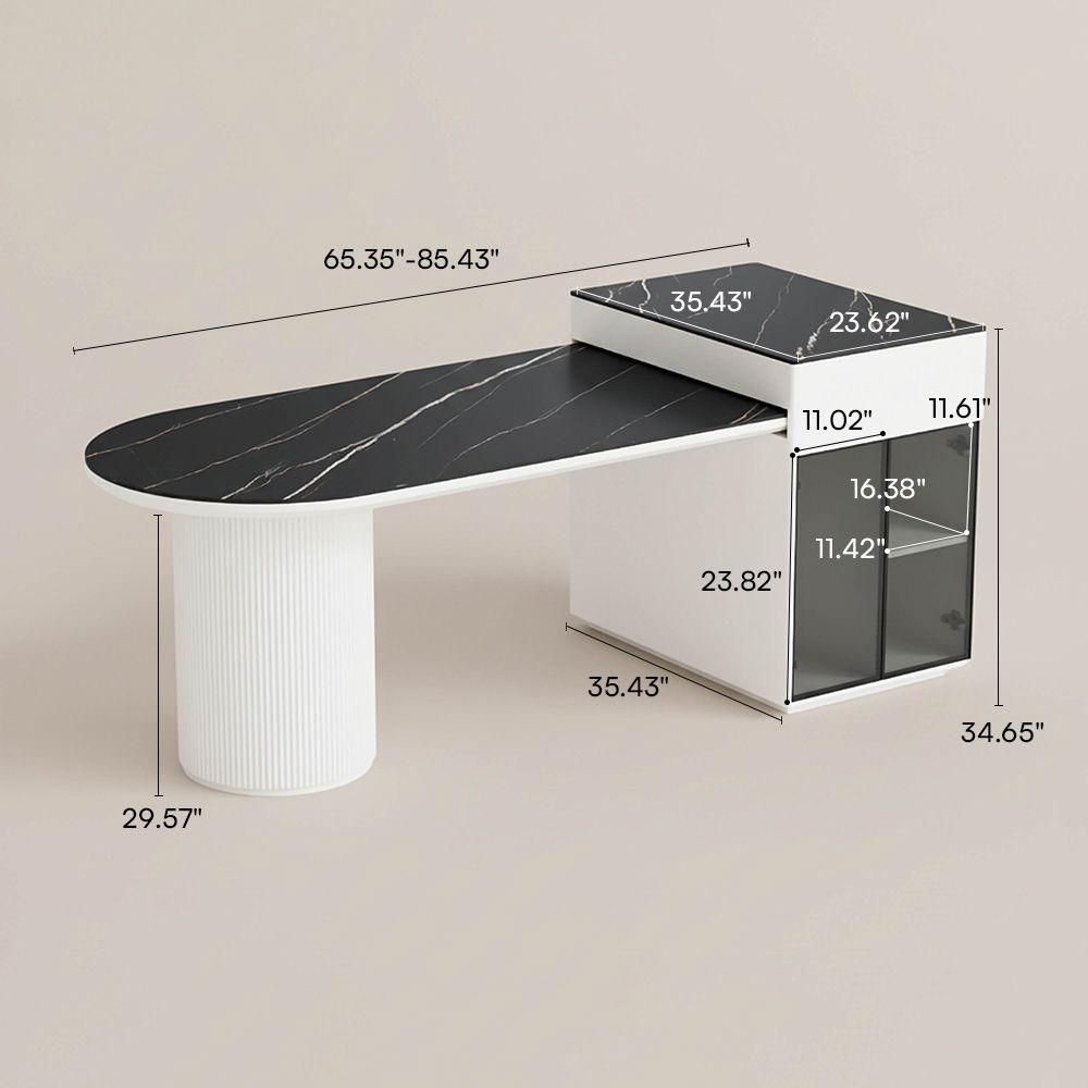 Black Sintered Stone Kitchen Island