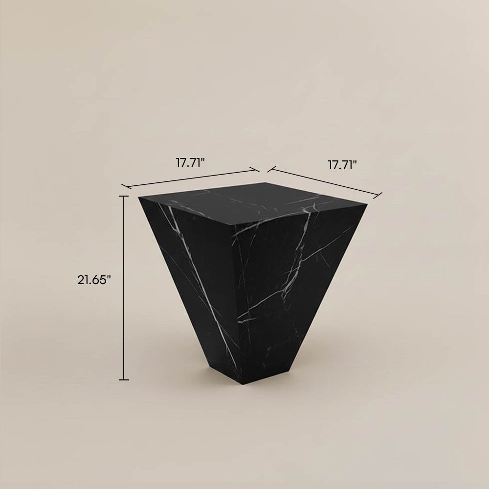 Black Sintered Stone End & Side Tables