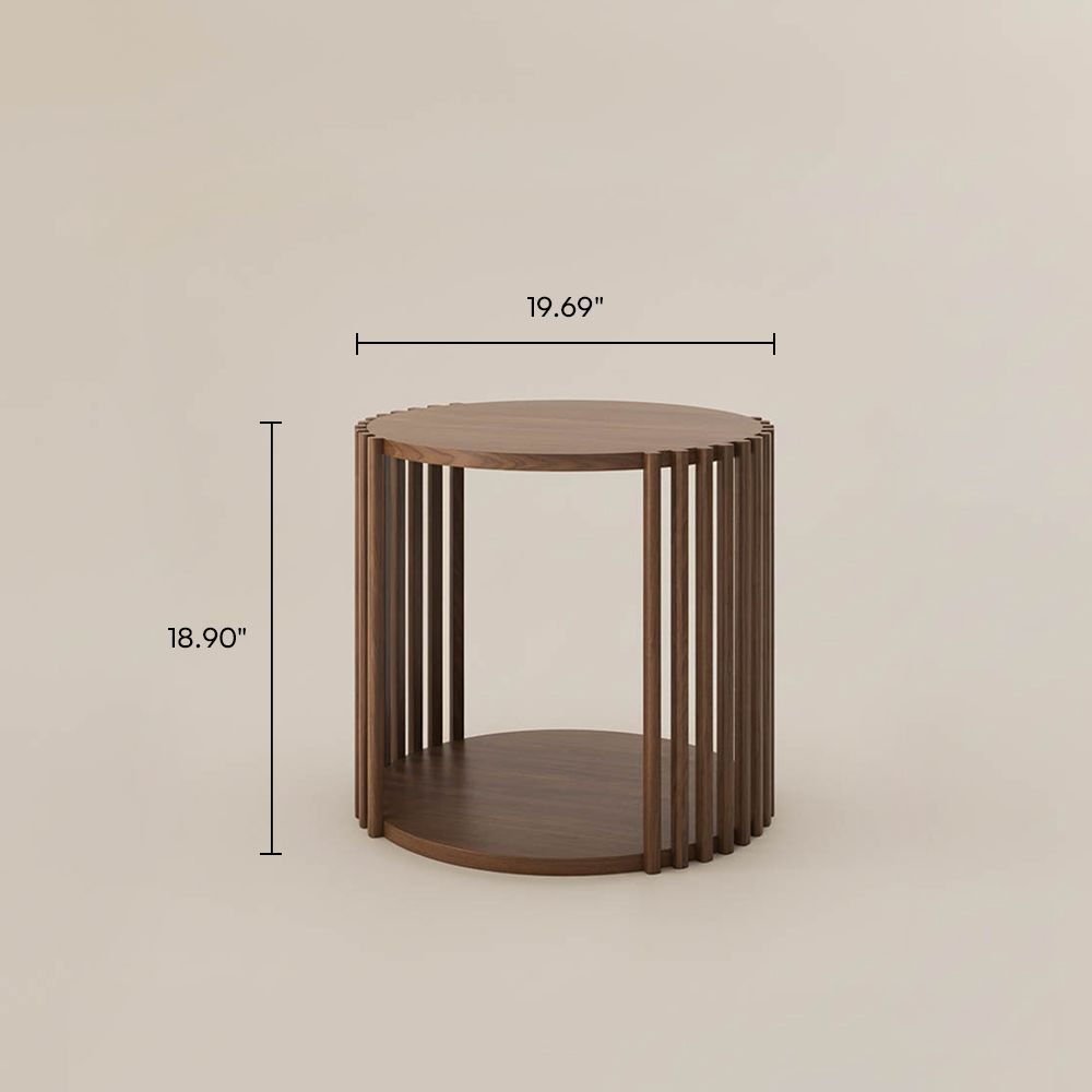 Mid Century Modern Walnut Color End & Side Tables
