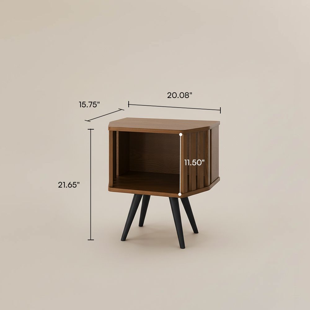 Walnut Color MDF End & Side Tables