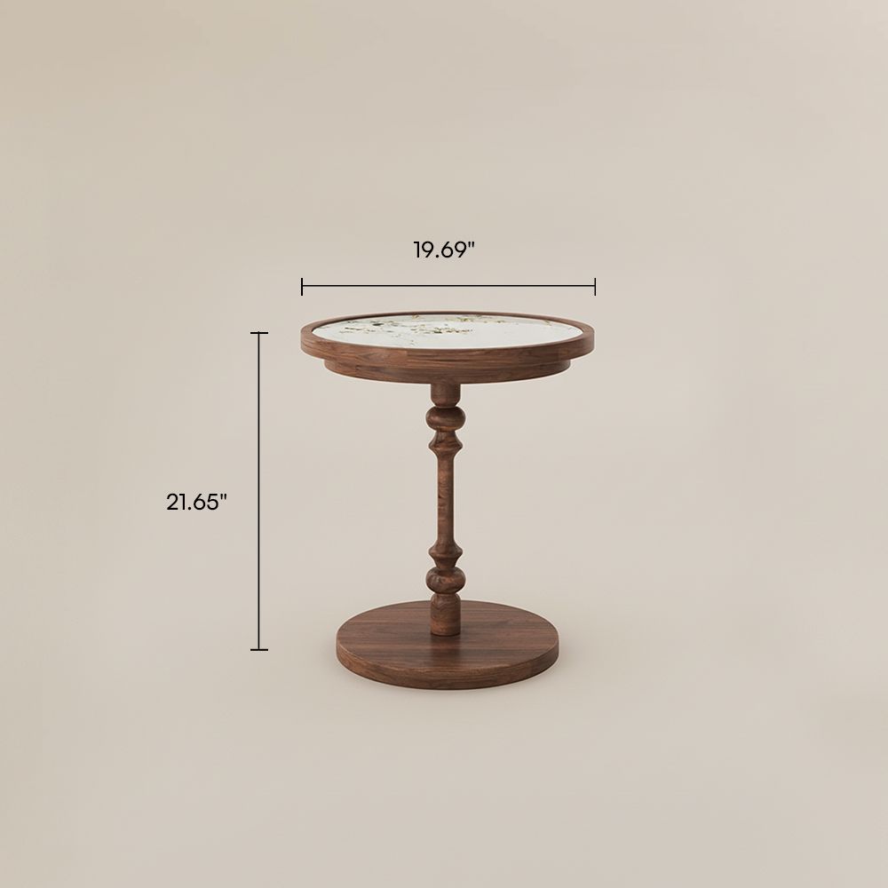 Fully Assemble Cherry Wood Color Cherry Wood End & Side Tables