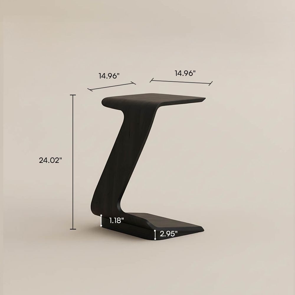 Wood Black MDF End & Side Tables