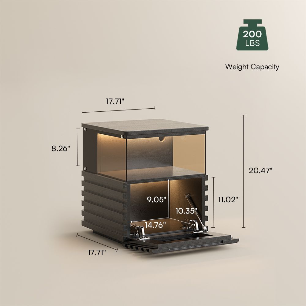 Wood Black End & Side Tables