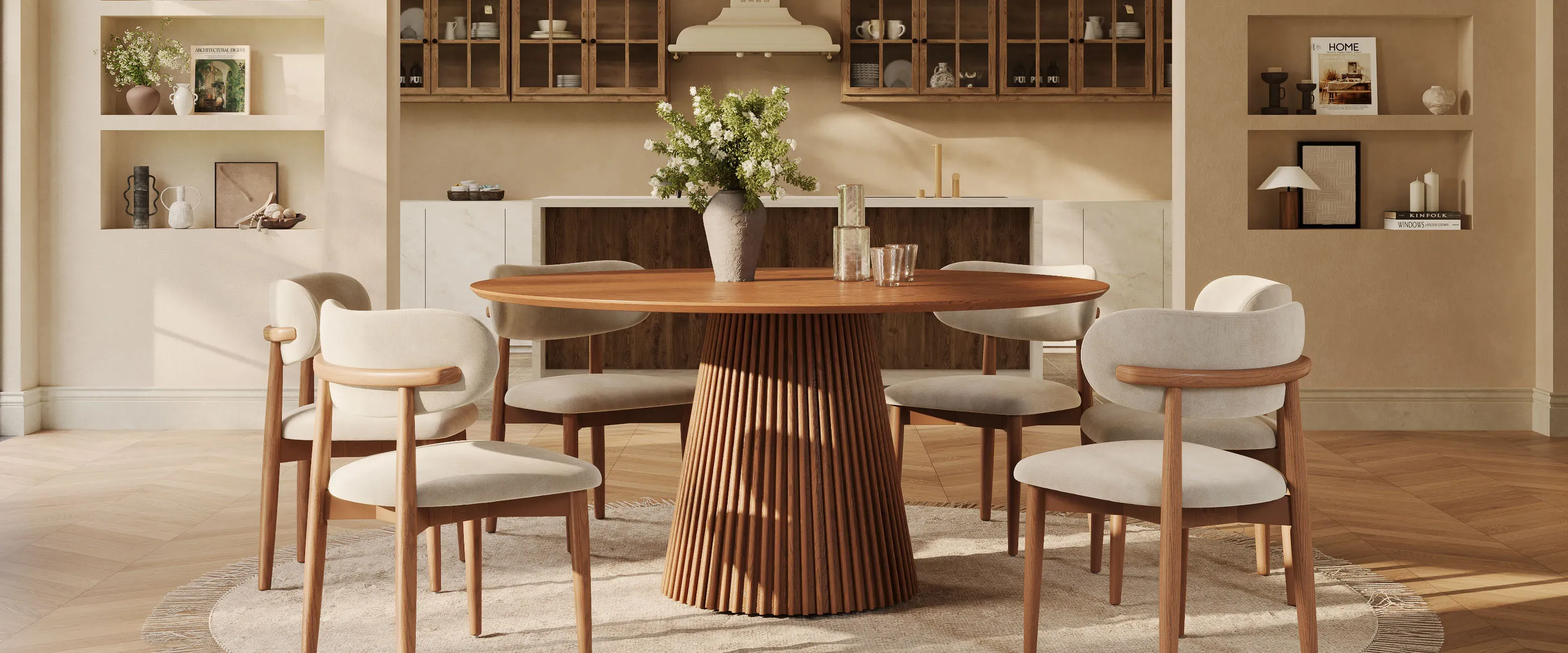 6-Seat Dining Tables Offer More Room for Real Meals
