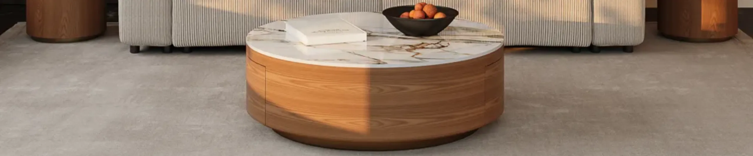 modern coffee table in the living room