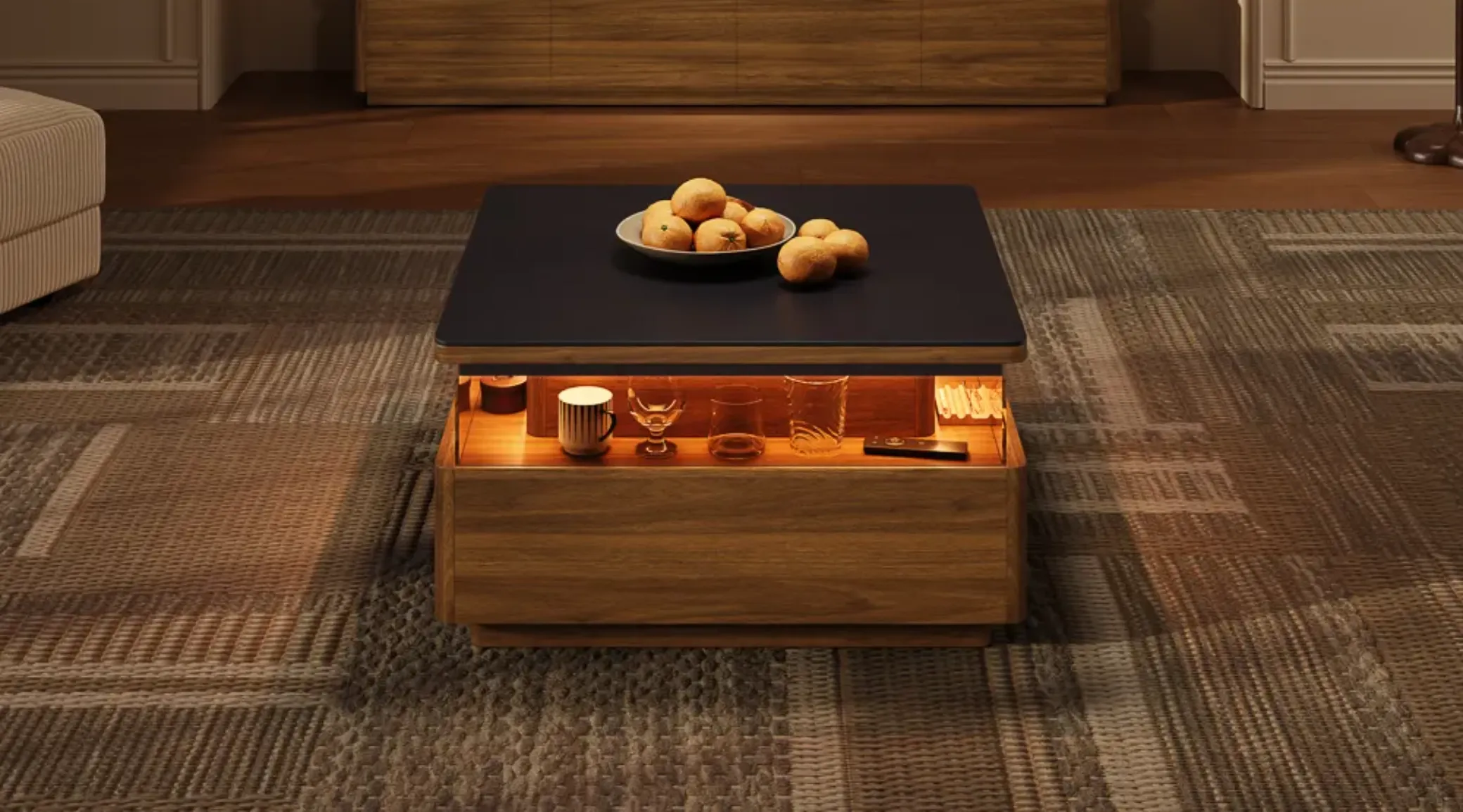 stable and grounded structure of a modern coffee table