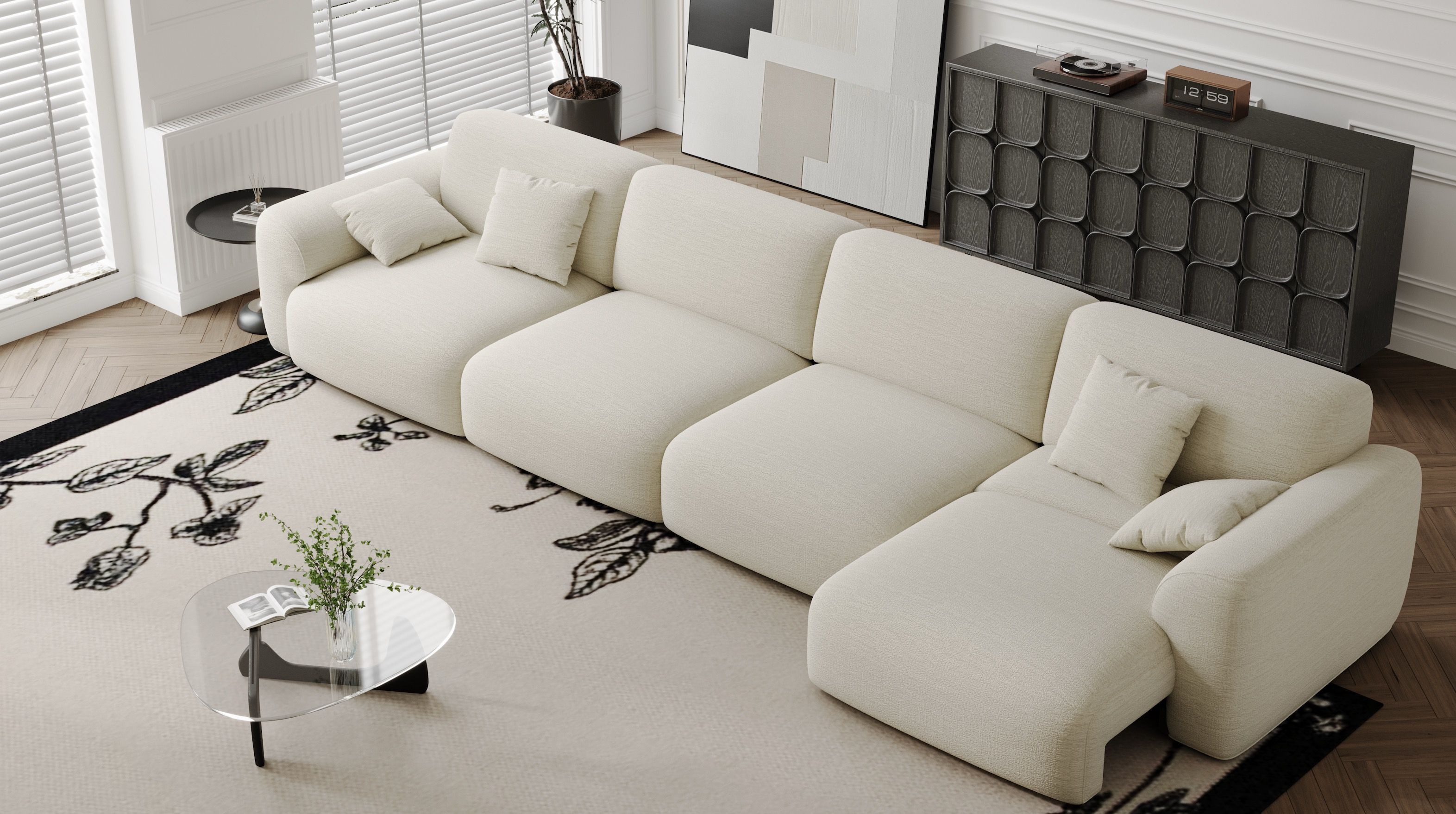 Power Extendable Sofas for Flexible L Shape Comfort