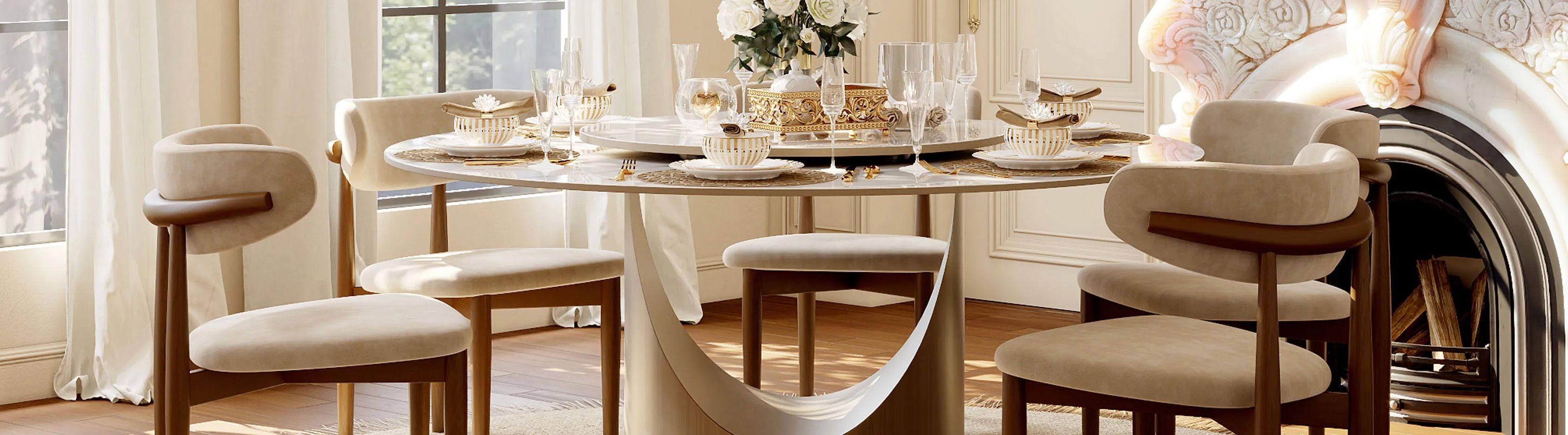 Modern Dining Table Sets for 4 Seaters