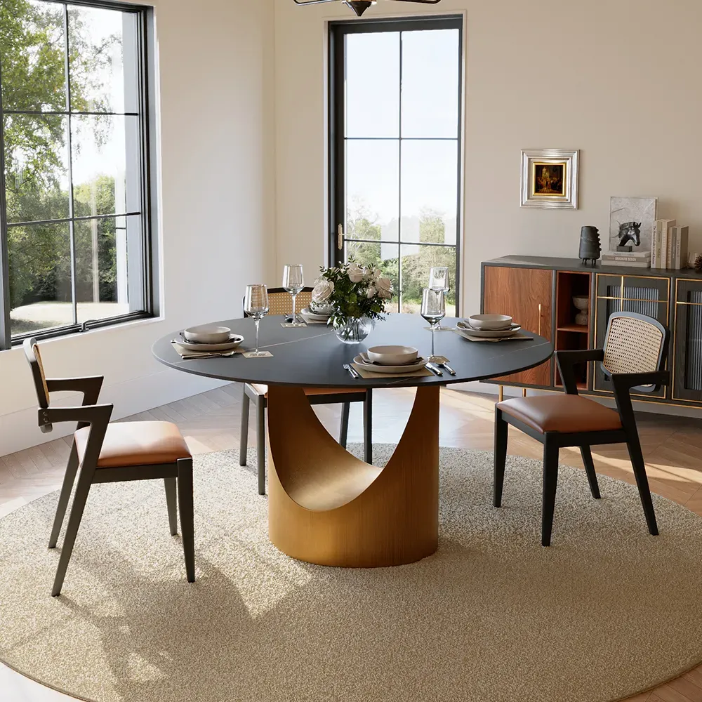 Black Dining Tables Make a Strong Visual Anchor