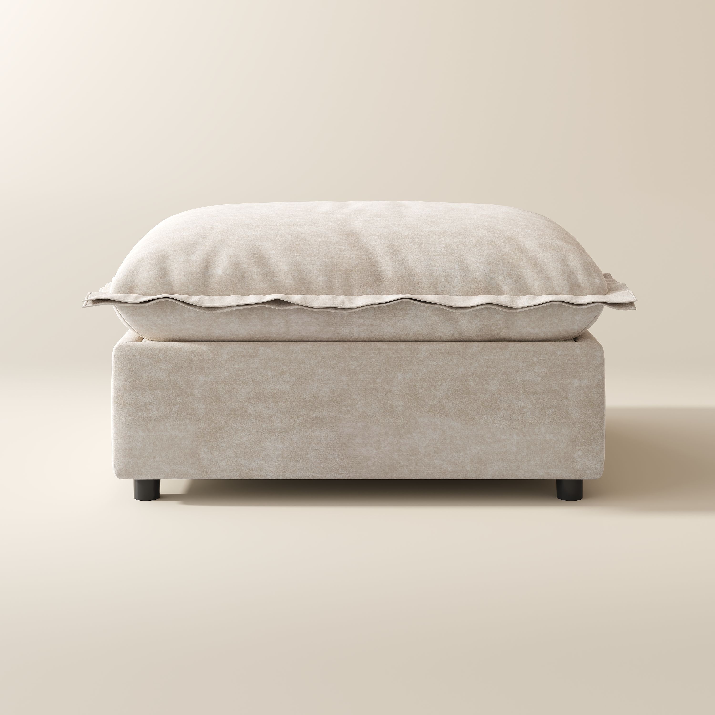 Apartment Beige Linen Modular Sofas
