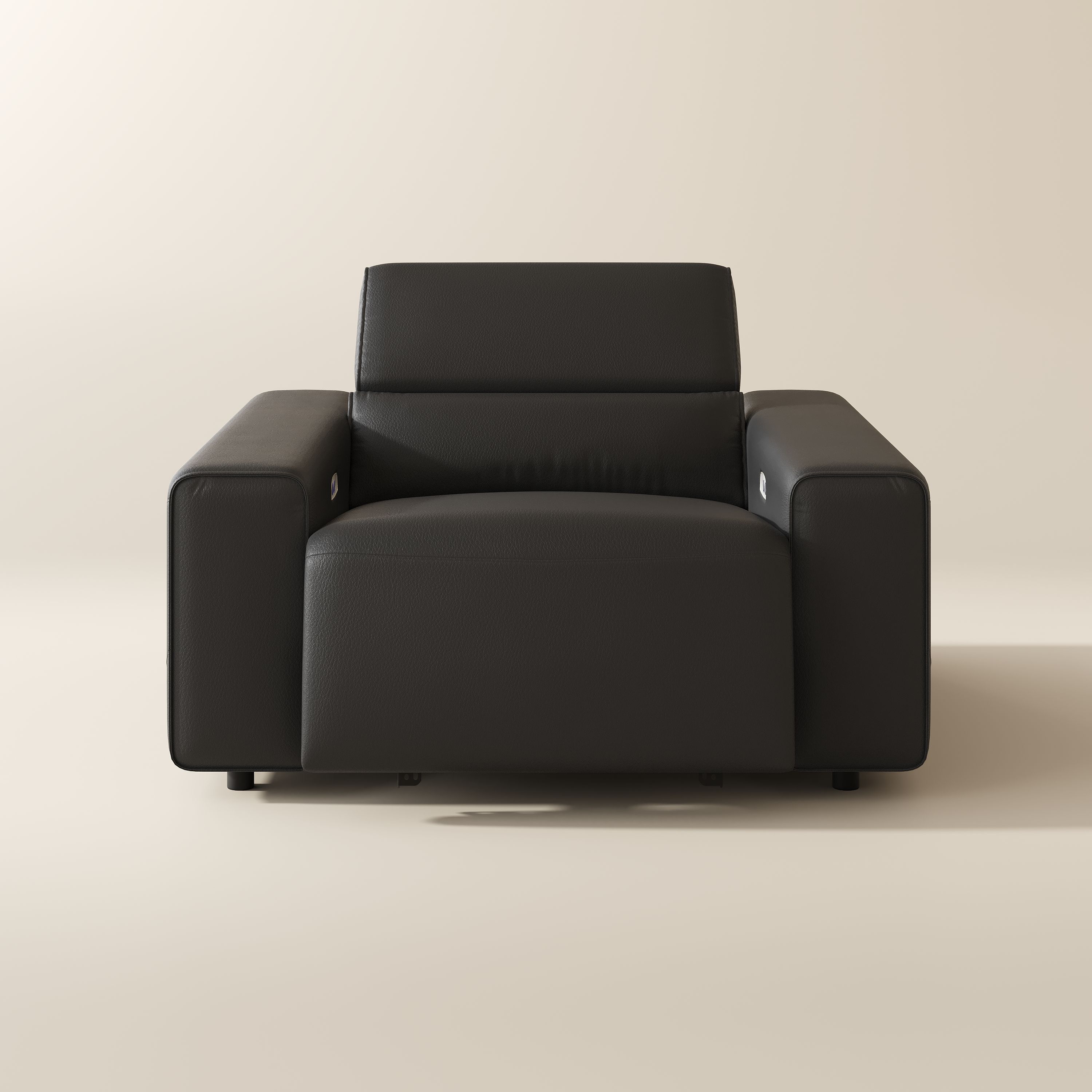 Memory Foam Black Eco-friendly Microfiber Leather Modular Sofas