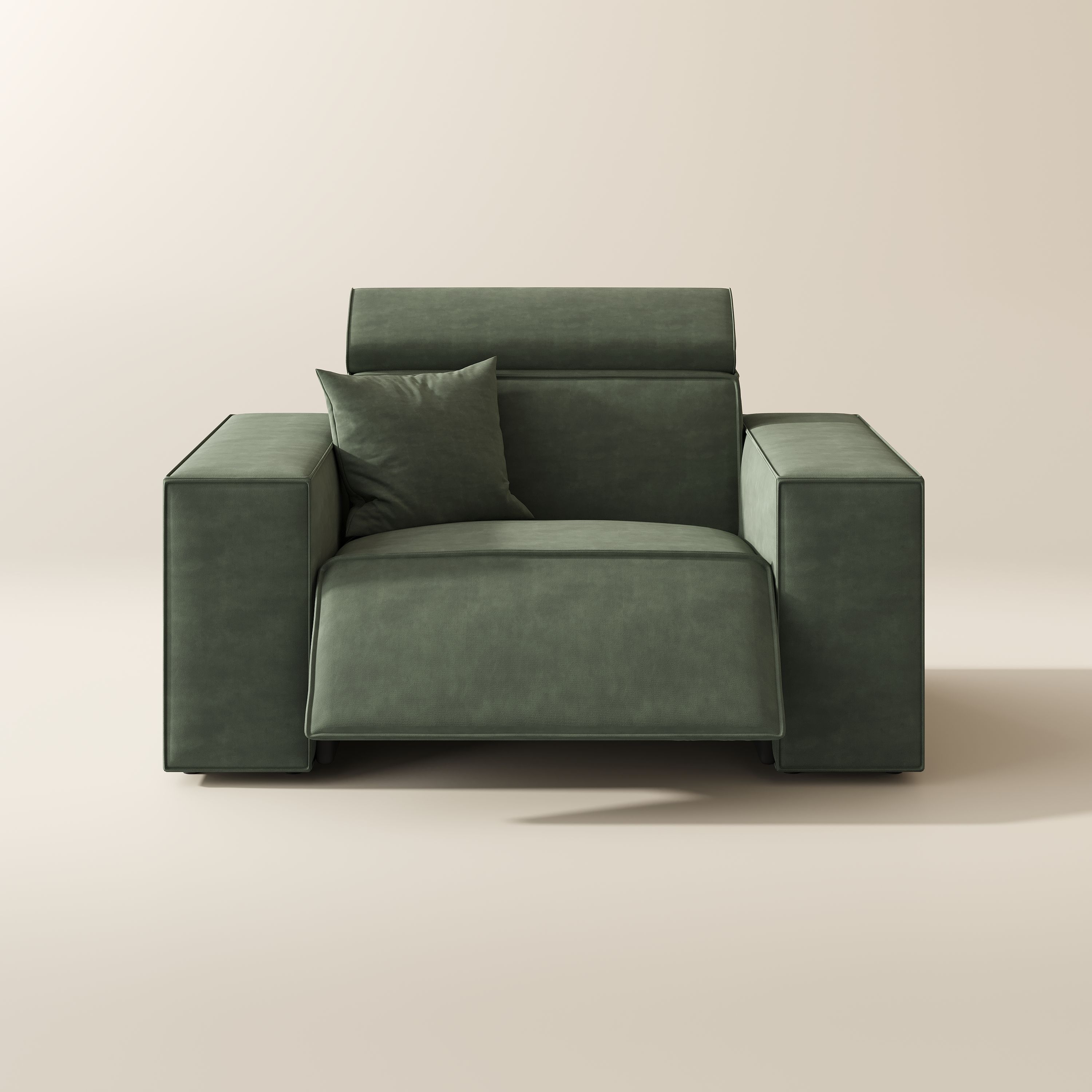 Dark Green Fabric Power Reclining Sofas