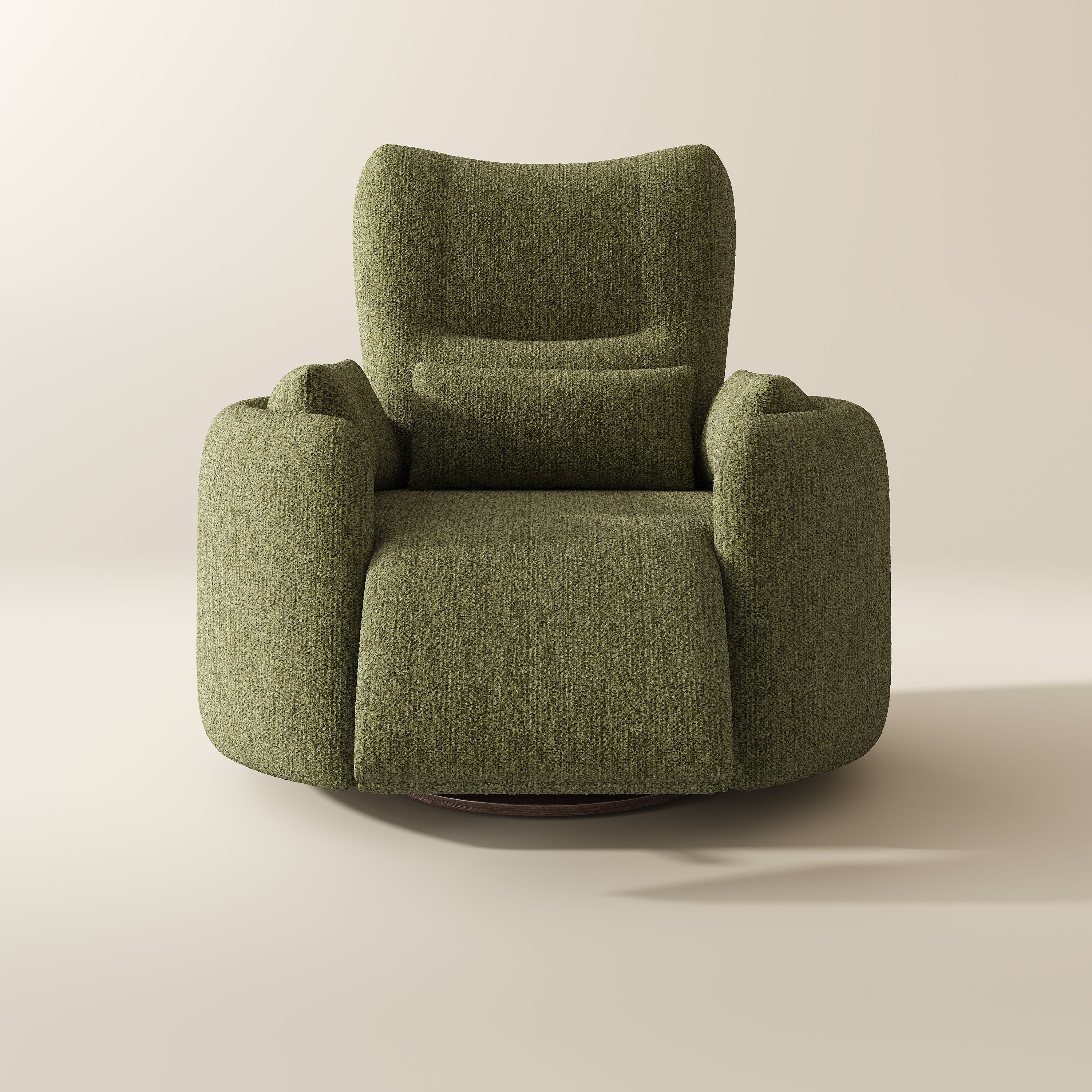Recliner Green Chenille Smart Furniture