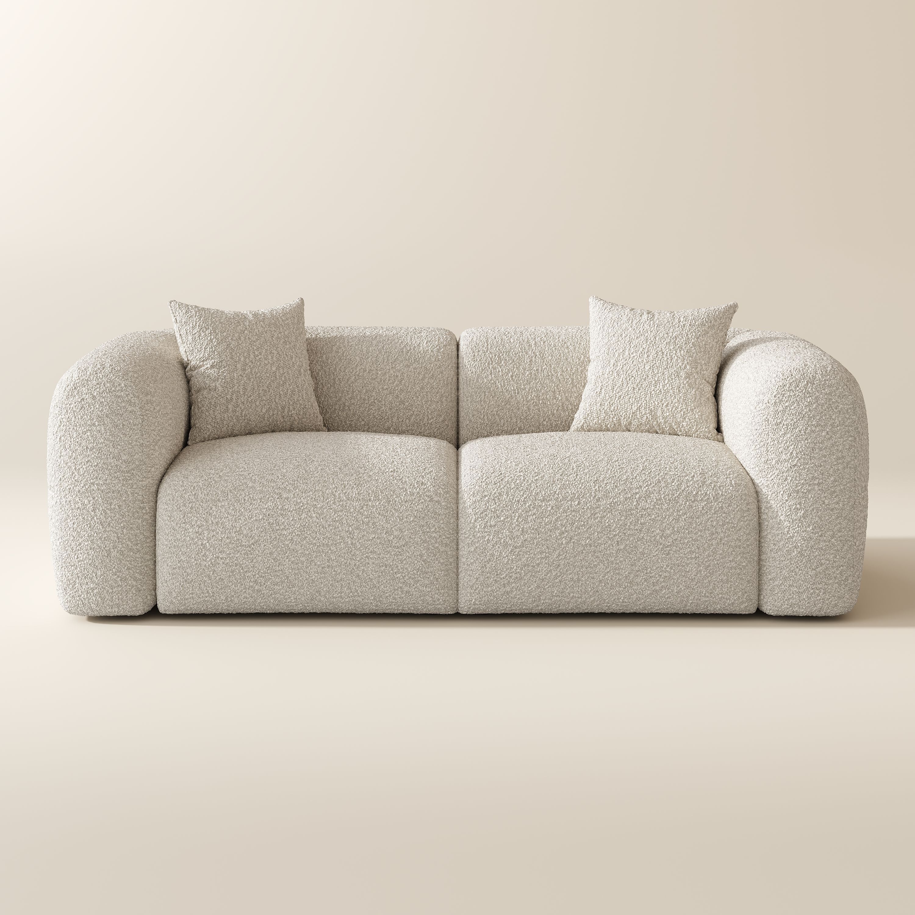 Apartment Beige teddy fleece Sofas & Loveseats