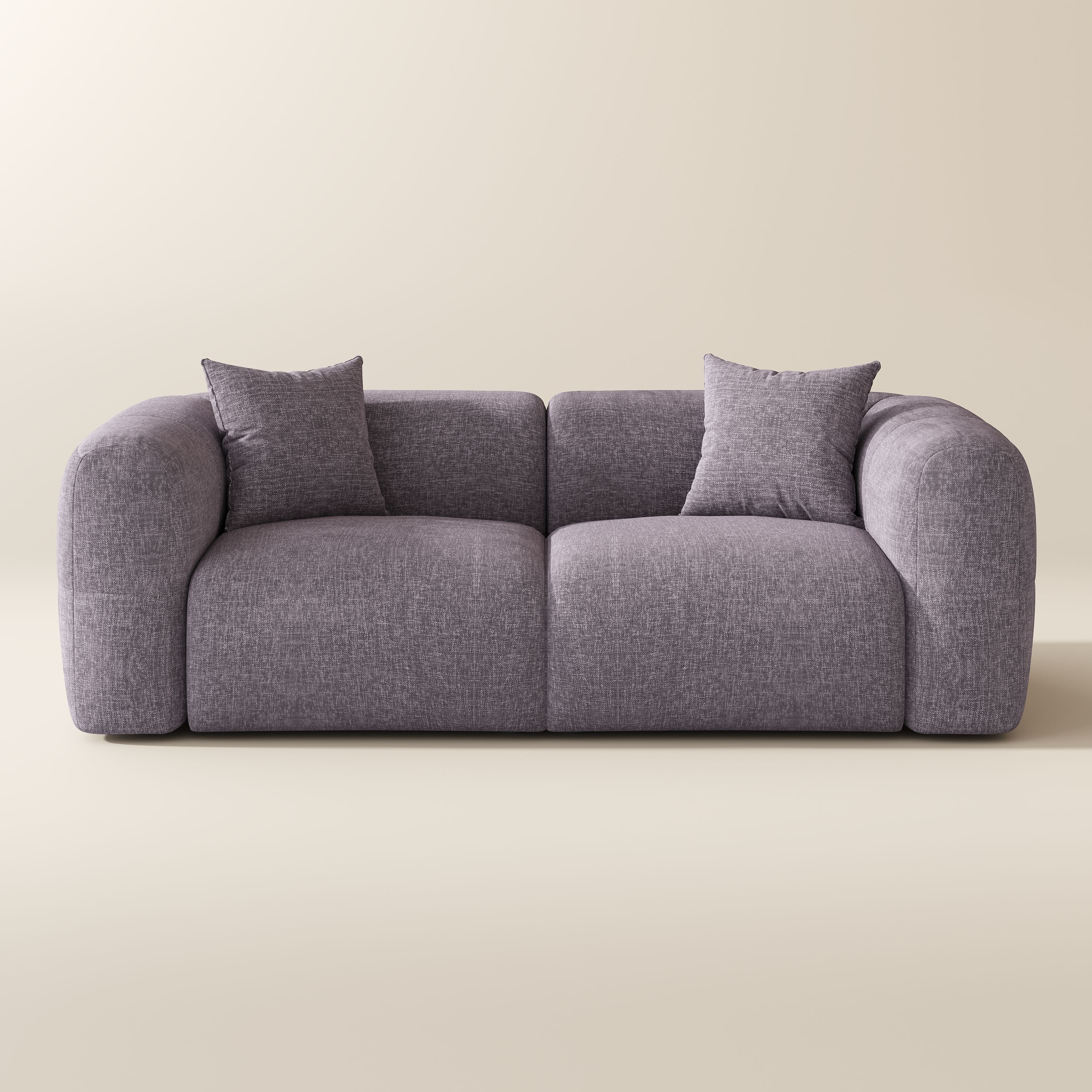 Relaxed Puce Chenille Sofas & Loveseats